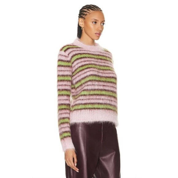 Marni Long Sleeve Sweater Quartz Pink Mohair - Picture 2 of 4